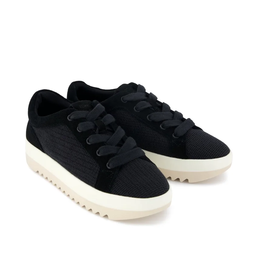 Basket à lacets et semelle compensée Rea pour femme Basket à lacets et semelle compensée Rea pour femme