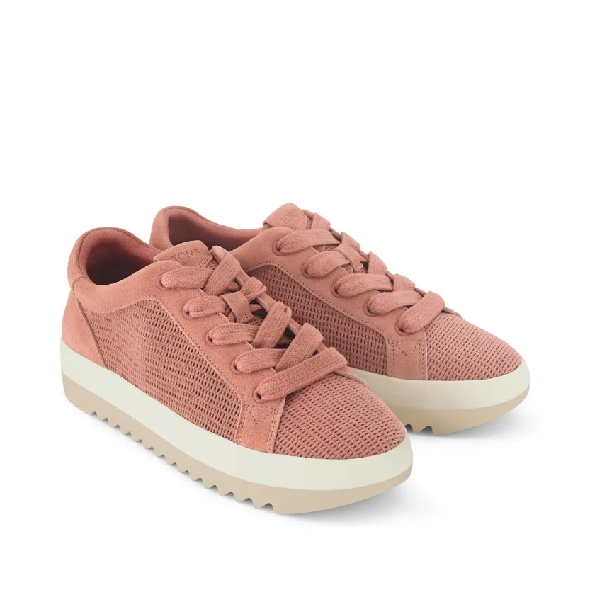 Basket à lacets et semelle compensée Rea pour femme Basket à lacets et semelle compensée Rea pour femme