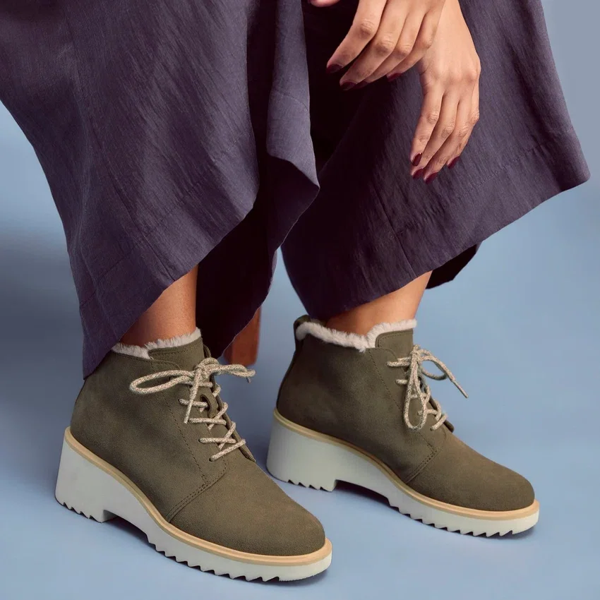 Bottes à lacets et talon compensé Maude pour femme Bottes à lacets et talon compensé Maude pour femme