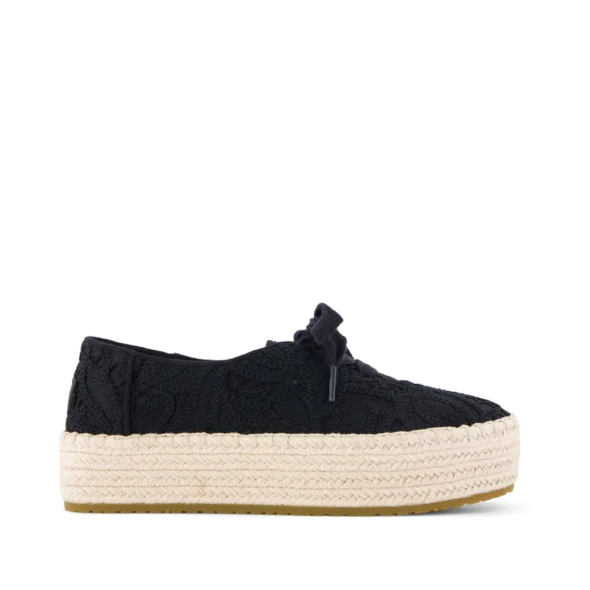 Espadrilles à lacets à plateforme Valencia pour femme Espadrilles à lacets à plateforme Valencia pour femme