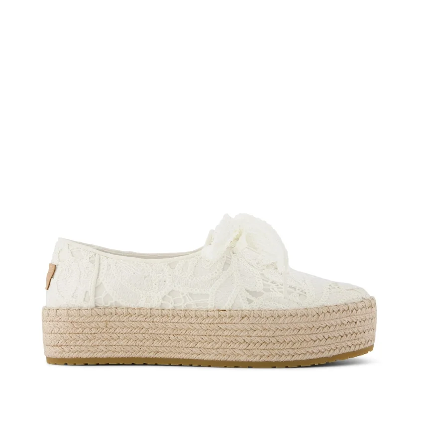 Espadrilles à lacets à plateforme Valencia pour femme Espadrilles à lacets à plateforme Valencia pour femme