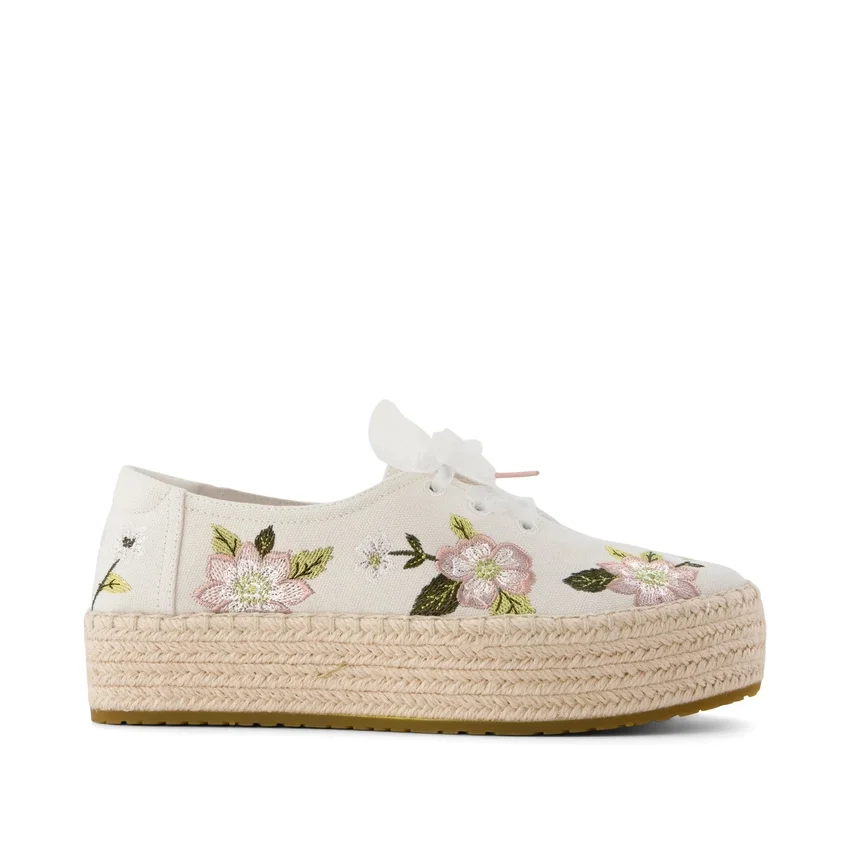 Espadrilles à lacets à plateforme Valencia pour femme Espadrilles à lacets à plateforme Valencia pour femme