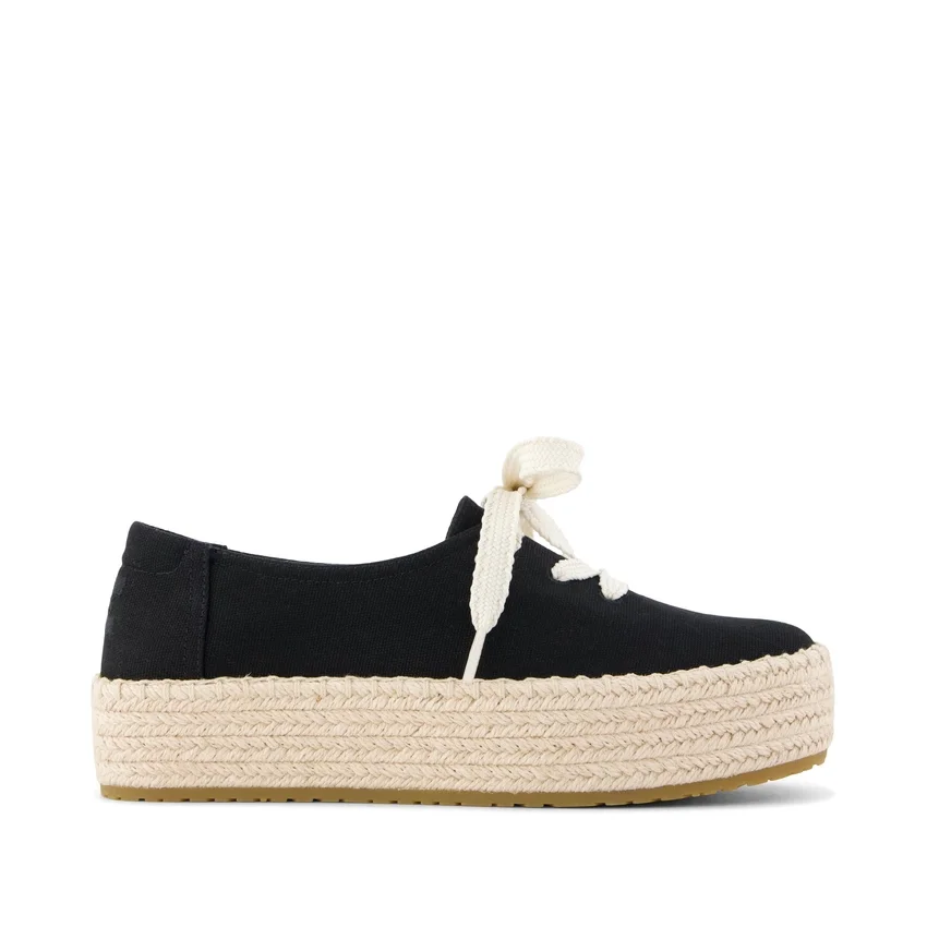 Espadrilles à lacets à plateforme Valencia pour femme Espadrilles à lacets à plateforme Valencia pour femme