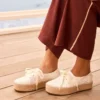 Espadrilles à lacets à plateforme Valencia pour femme Espadrilles à lacets à plateforme Valencia pour femme
