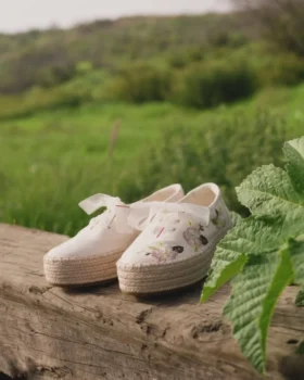 Espadrilles à lacets à plateforme Valencia pour femme