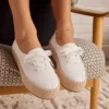 Espadrilles à lacets à plateforme Valencia pour femme Espadrilles à lacets à plateforme Valencia pour femme