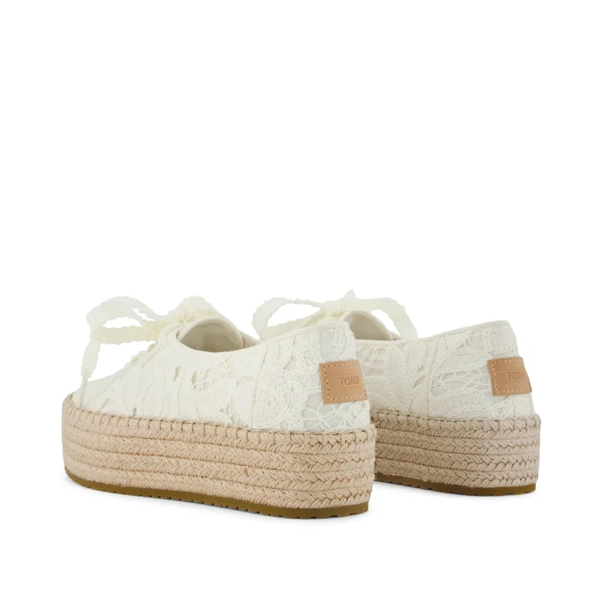 Espadrilles à lacets à plateforme Valencia pour femme Espadrilles à lacets à plateforme Valencia pour femme