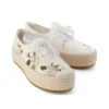 Espadrilles à lacets à plateforme Valencia pour femme Espadrilles à lacets à plateforme Valencia pour femme