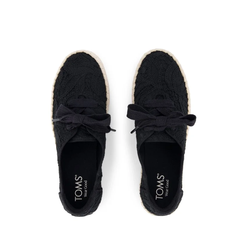 Espadrilles à lacets à plateforme Valencia pour femme Espadrilles à lacets à plateforme Valencia pour femme