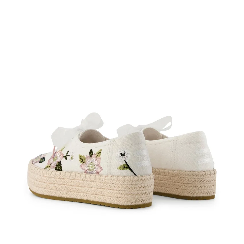 Espadrilles à lacets à plateforme Valencia pour femme Espadrilles à lacets à plateforme Valencia pour femme