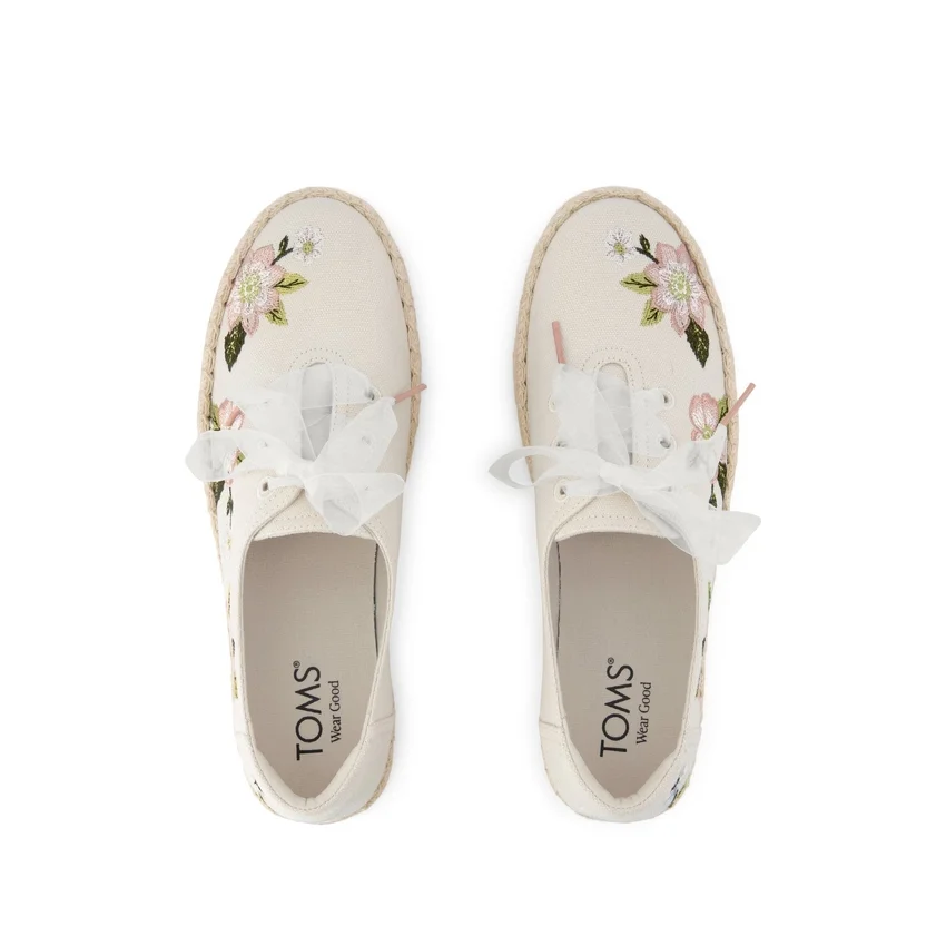 Espadrilles à lacets à plateforme Valencia pour femme Espadrilles à lacets à plateforme Valencia pour femme