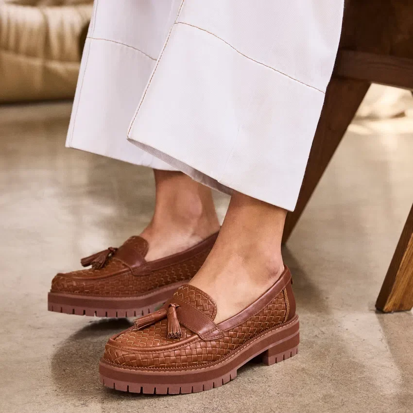 Mocassins Cara à pompons pour femme Mocassins Cara à pompons pour femme