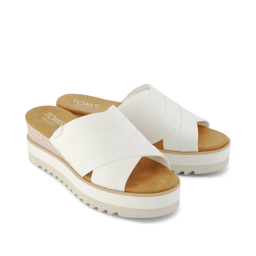 Sandales compensées mules croisées Diana pour femme Sandales compensées mules croisées Diana pour femme