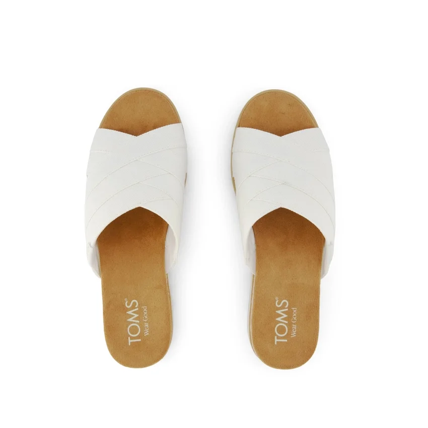 Sandales compensées mules croisées Diana pour femme Sandales compensées mules croisées Diana pour femme