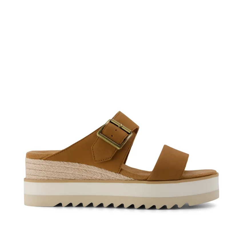 Sandales mules à talon compensé et boucle Diana pour femme Sandales mules à talon compensé et boucle Diana pour femme