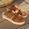 Sandales mules à talon compensé et boucle Diana pour femme Sandales mules à talon compensé et boucle Diana pour femme