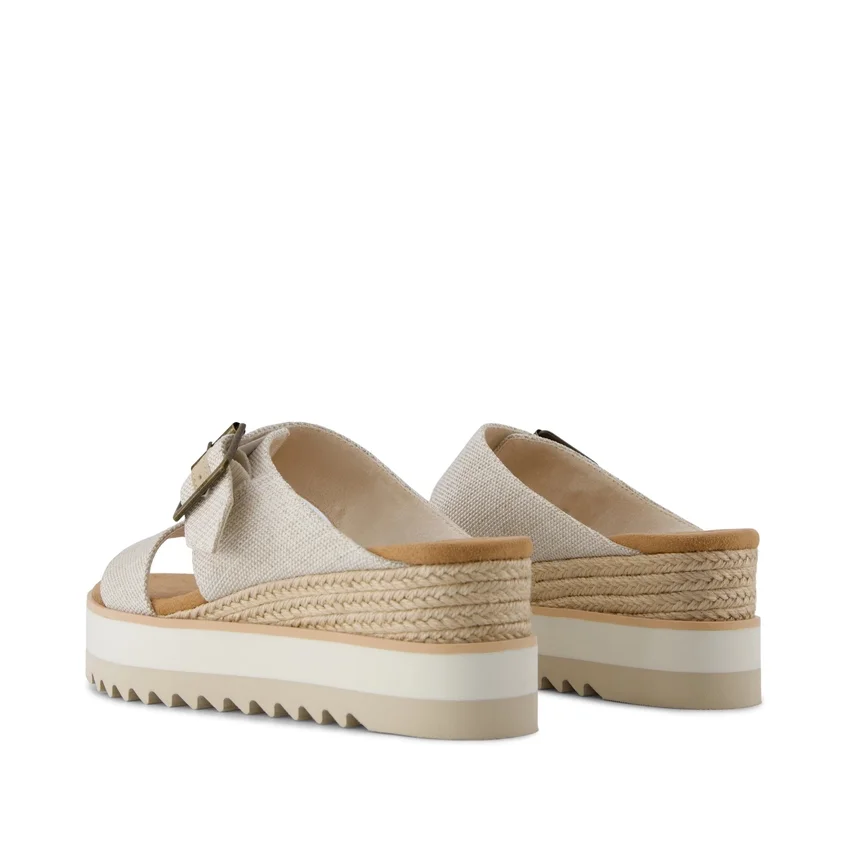 Sandales mules à talon compensé et boucle Diana pour femme Sandales mules à talon compensé et boucle Diana pour femme