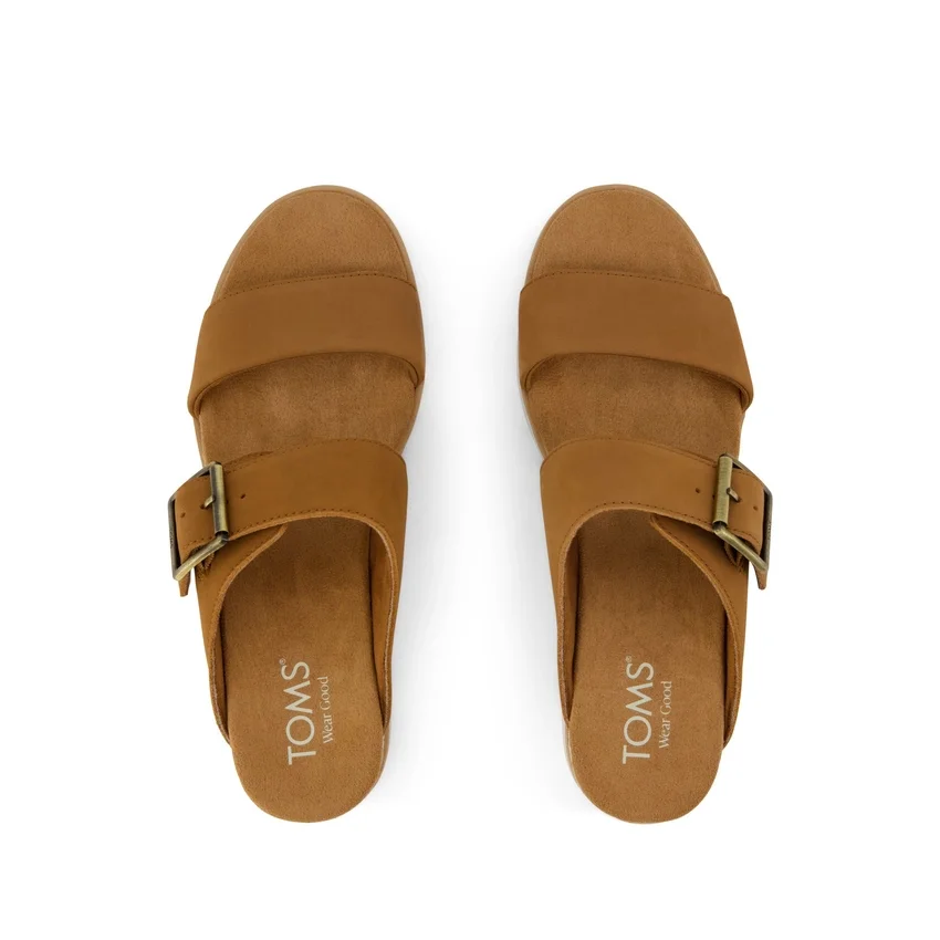 Sandales mules à talon compensé et boucle Diana pour femme Sandales mules à talon compensé et boucle Diana pour femme