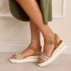Sandales à talon compensé Diana pour femme Sandales à talon compensé Diana pour femme