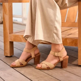 Sandales à talons et lanières Majorca pour femme